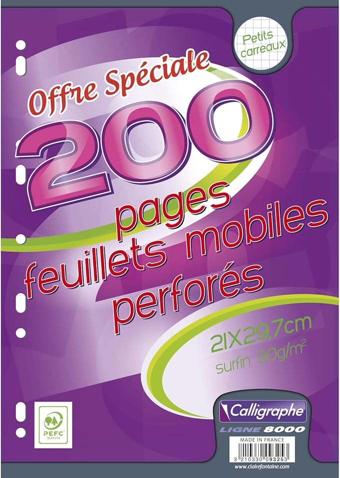 Copies doubles petits carreaux