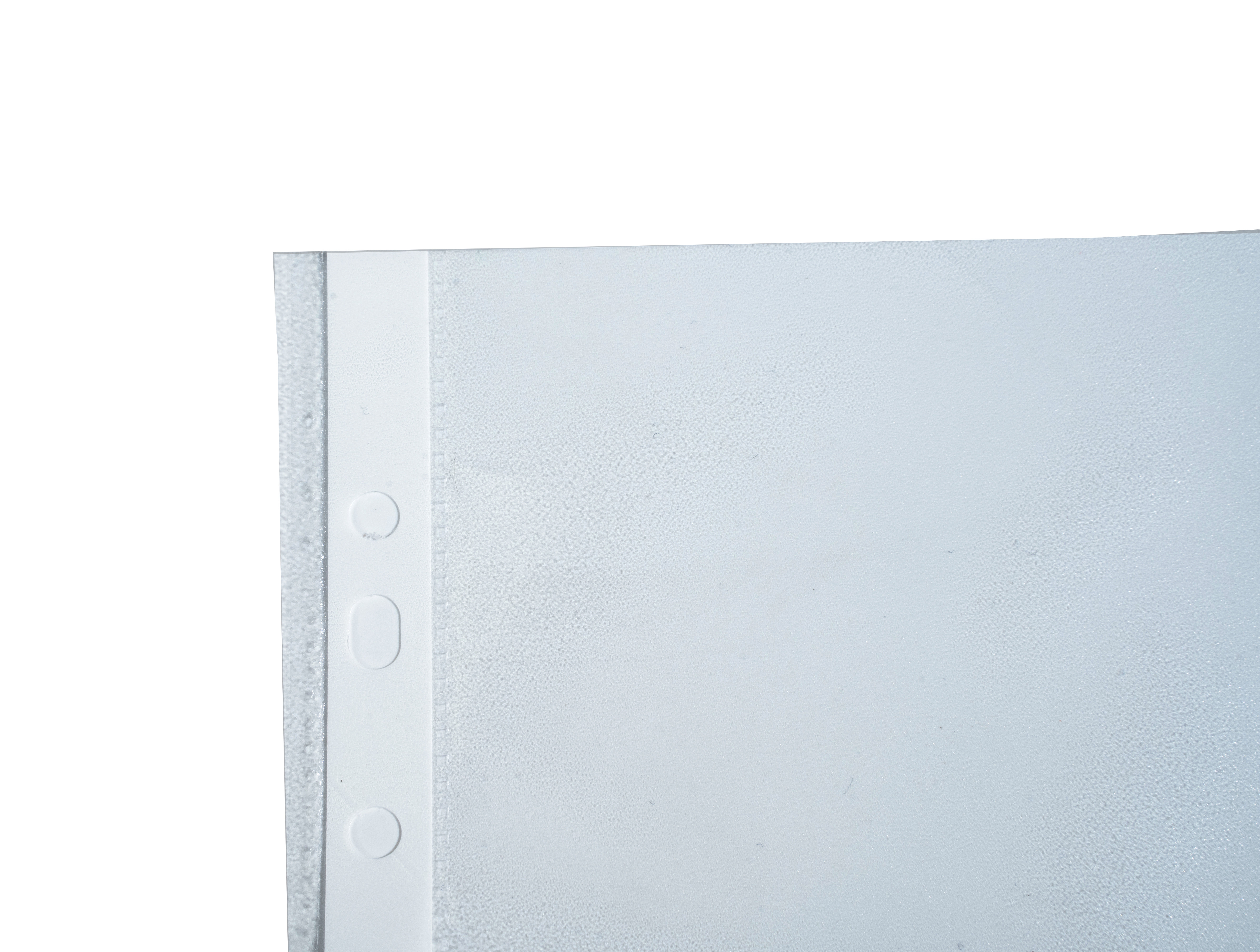 Sachet de 100 pochettes perforées polypropylène grainé 5/100e - A4 