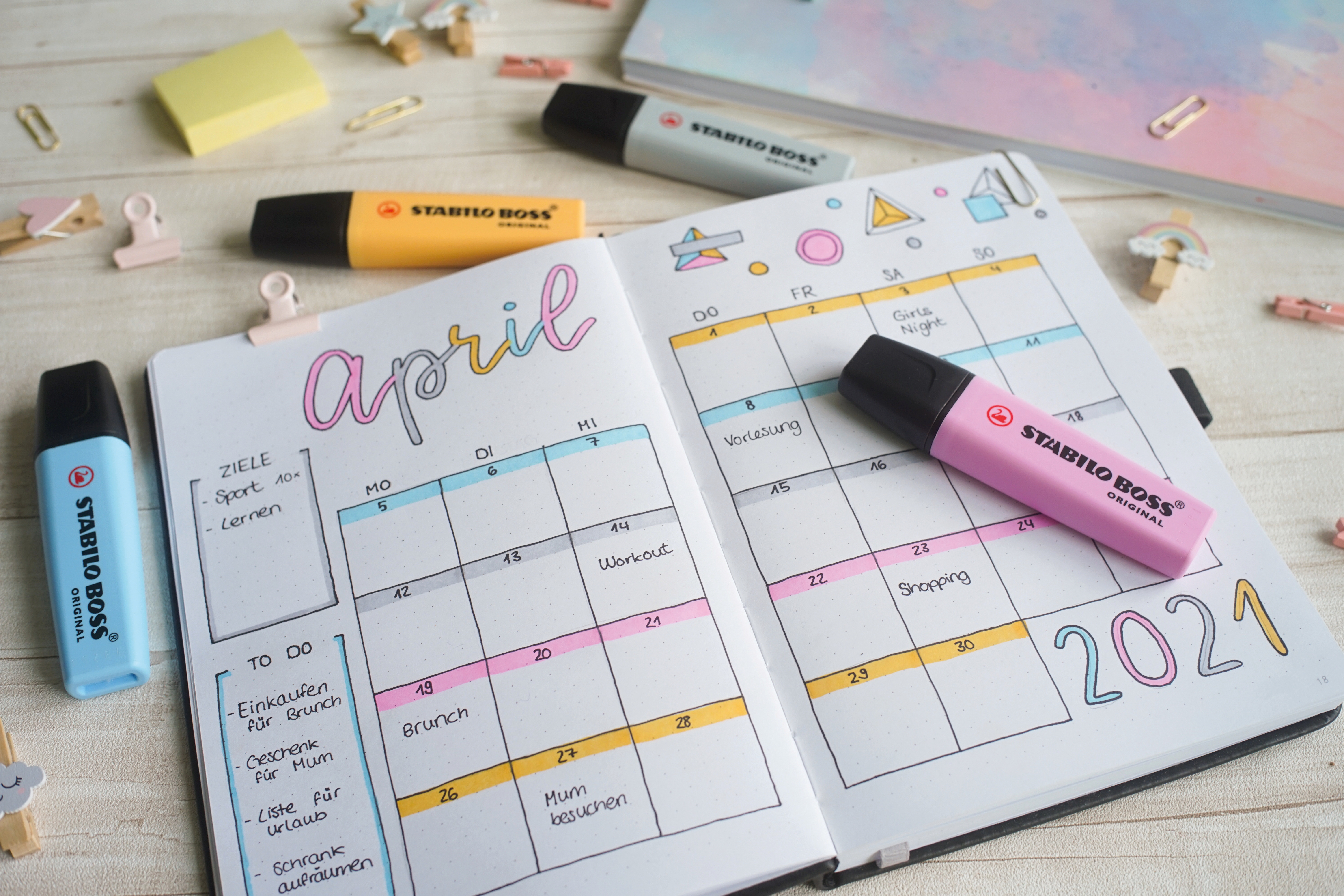 Pochette de 4 surligneurs STABILO BOSS ORIGINAL Pastel Serie 1