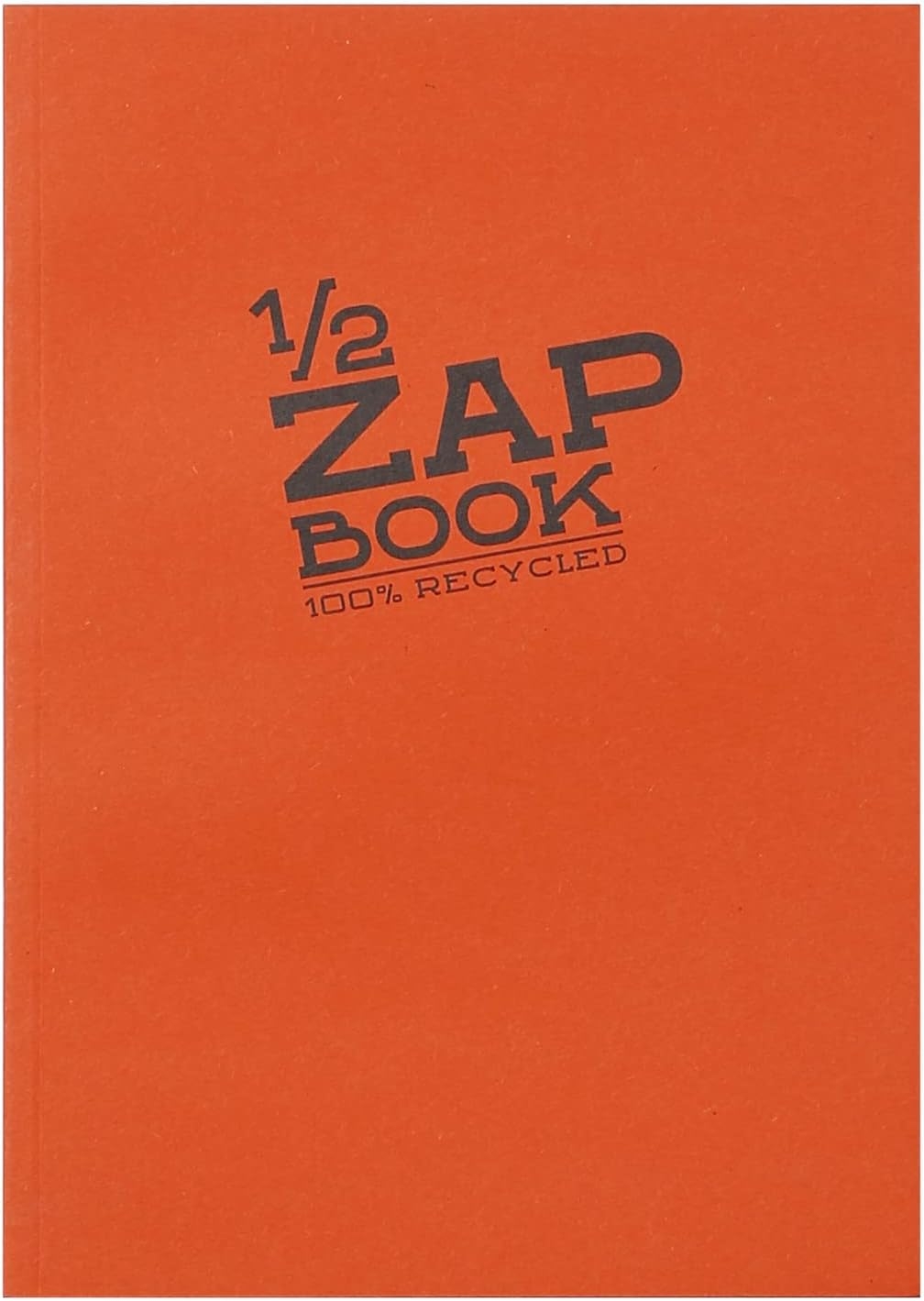 Zap Book - Clairefontaine 8366C Carnet Encolle 1/2 Zap Book - dos encolle grand côte A5 (14,8x21cm) 160 pages unies 80g -- Couleur de Couverture Aleatoire
