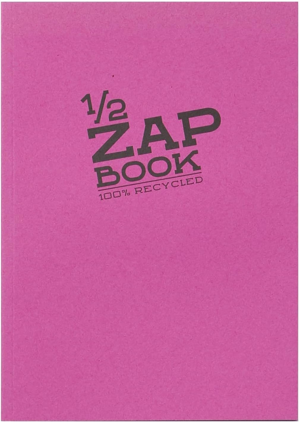 Zap Book - Clairefontaine 8366C Carnet Encolle 1/2 Zap Book - dos encolle grand côte A5 (14,8x21cm) 160 pages unies 80g -- Couleur de Couverture Aleatoire