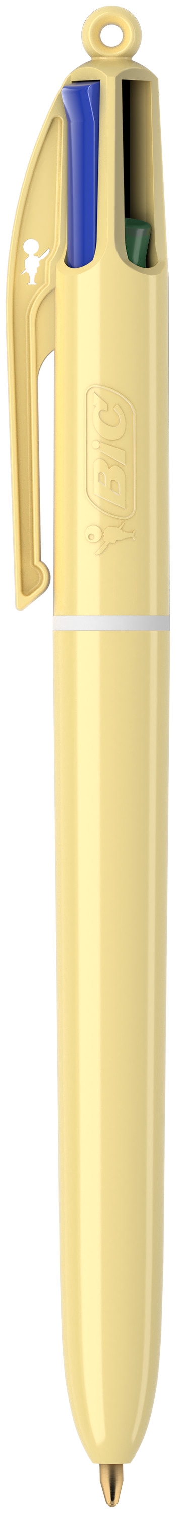 BIC 4 Couleurs Pastel - Stylos-Bille Pointe Moyenne (1,00 mm) - Couleurs Assorties, Pack de 3