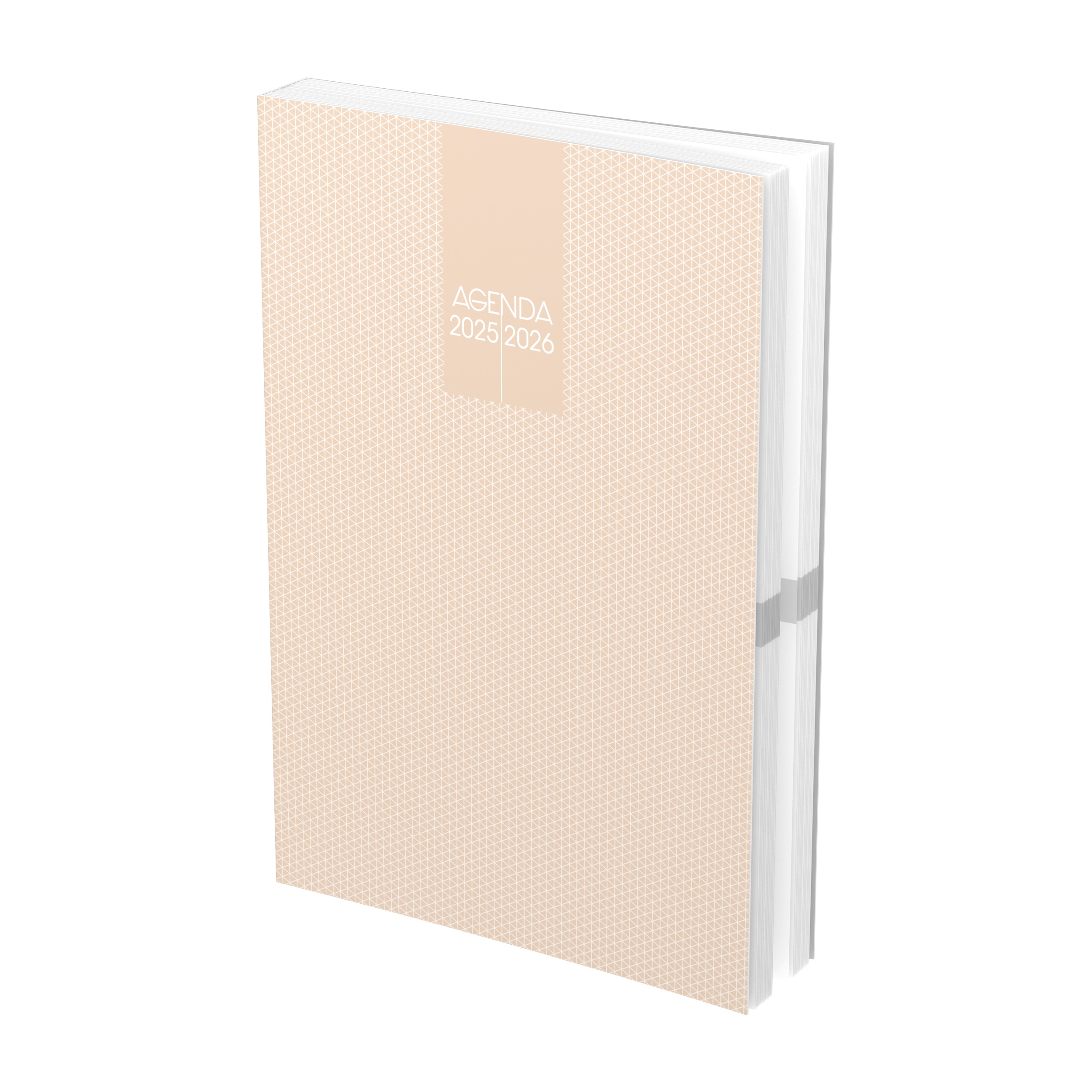 NO NAME Agenda Scolaire 2025 ‐2026 ‐ Couverture rasé vif 12x17cm journalier ‐ 4 décors