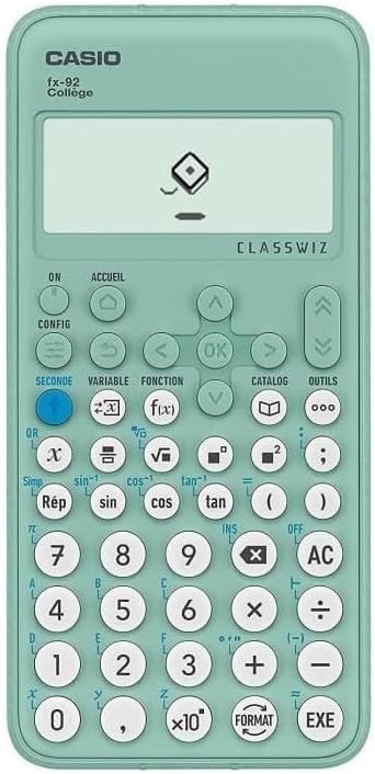 CASIO Calculatrice scientifique FX92 collège nouvelle version 2023