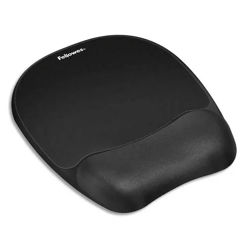 FELLOWES Tapis de souris repose-poignet Ergo' Mousse - Noir