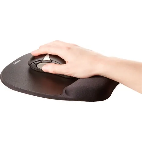 FELLOWES Tapis de souris repose-poignet Ergo' Mousse - Noir