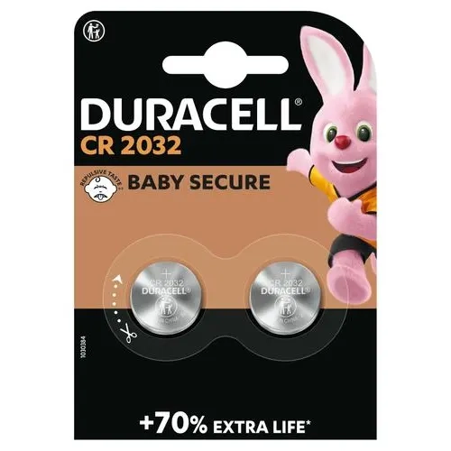 DURACELL Piles boutons lithium spéciales 2032 3V, lot de 2 (DL2032/CR2032)