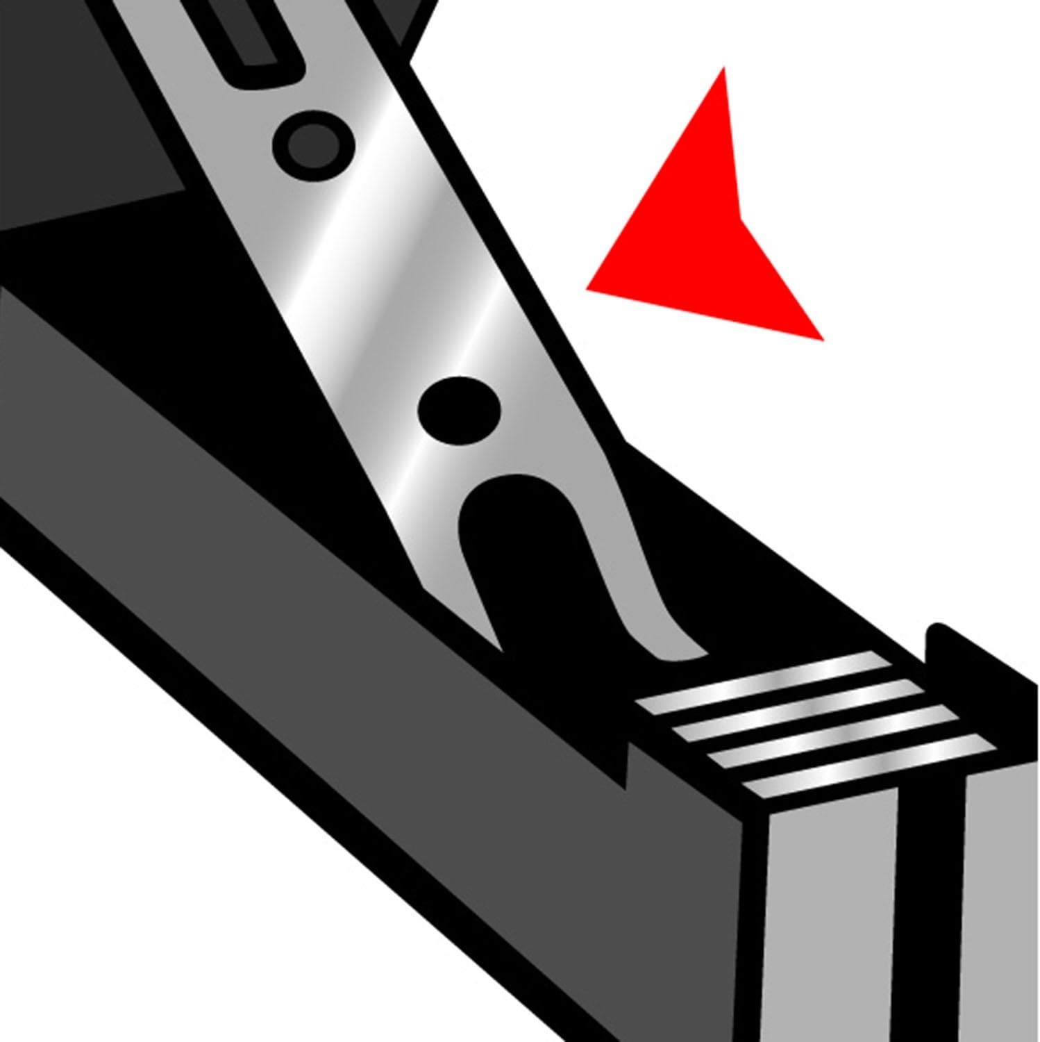 MAPED Agrafeuse BB 8/4 ESSENTIALS METAL  noir capacite 12 feuilles