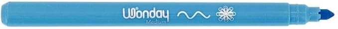 WONDAY Pochette de 12 feutres pointe moyenne assortis