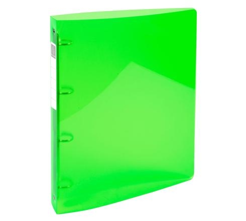 Classeur 4 anneaux dia 30mm Iderama polypro souple 7/10 brillant. Dos 4cm.