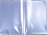 EXACOMPTA Protège-documents en polypropylene 5/10e OPAK pochettes Cristal 100 vues - A4 - Bleu clair