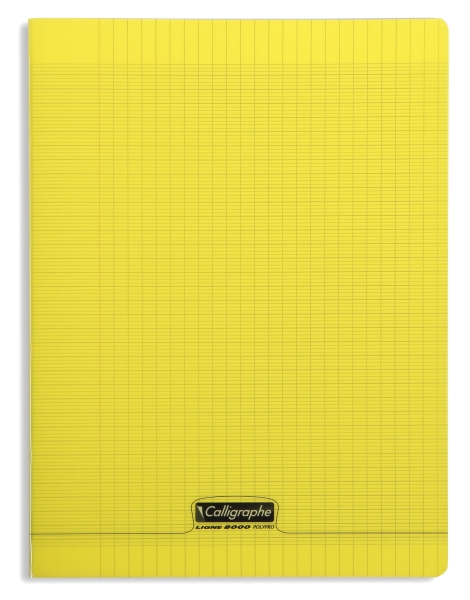 Cahier piqué 8000 POLYPRO 24x32 cm 96 pages grands carreaux 90 g