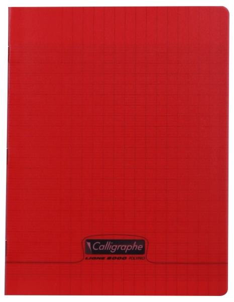 Cahier piqué 8000 POLYPRO 17x22 cm 96 pages grands carreaux 90 g