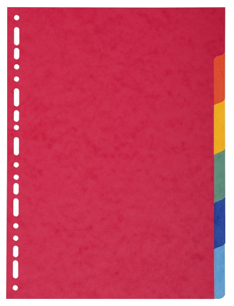 EXACOMPTA Intercalaires carte marbrée 220g/m2 6 positions - A4 